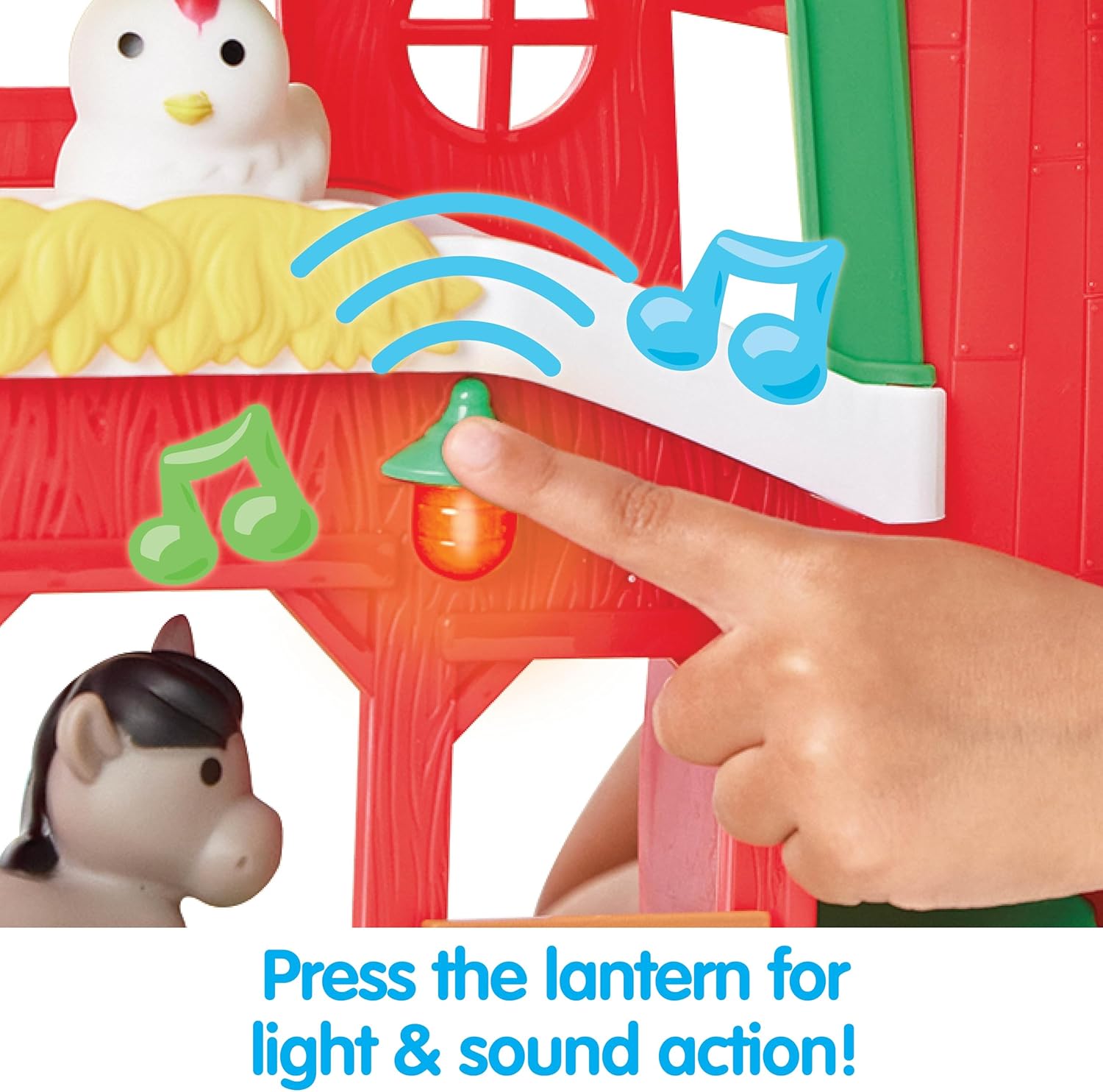 Kidoozie Barnyard Farm Playset - Lights, Melodies & Hay Bale Fun for Your Little Farmer Ages 18+ Months