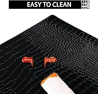 Vista 5 de Set of 4 Faux Leather Placemats, PU Table Mats, Waterproof, Stain Resistant, Heat Resistant, Easy to Clean for Kitchen Dining Table,Conference Table