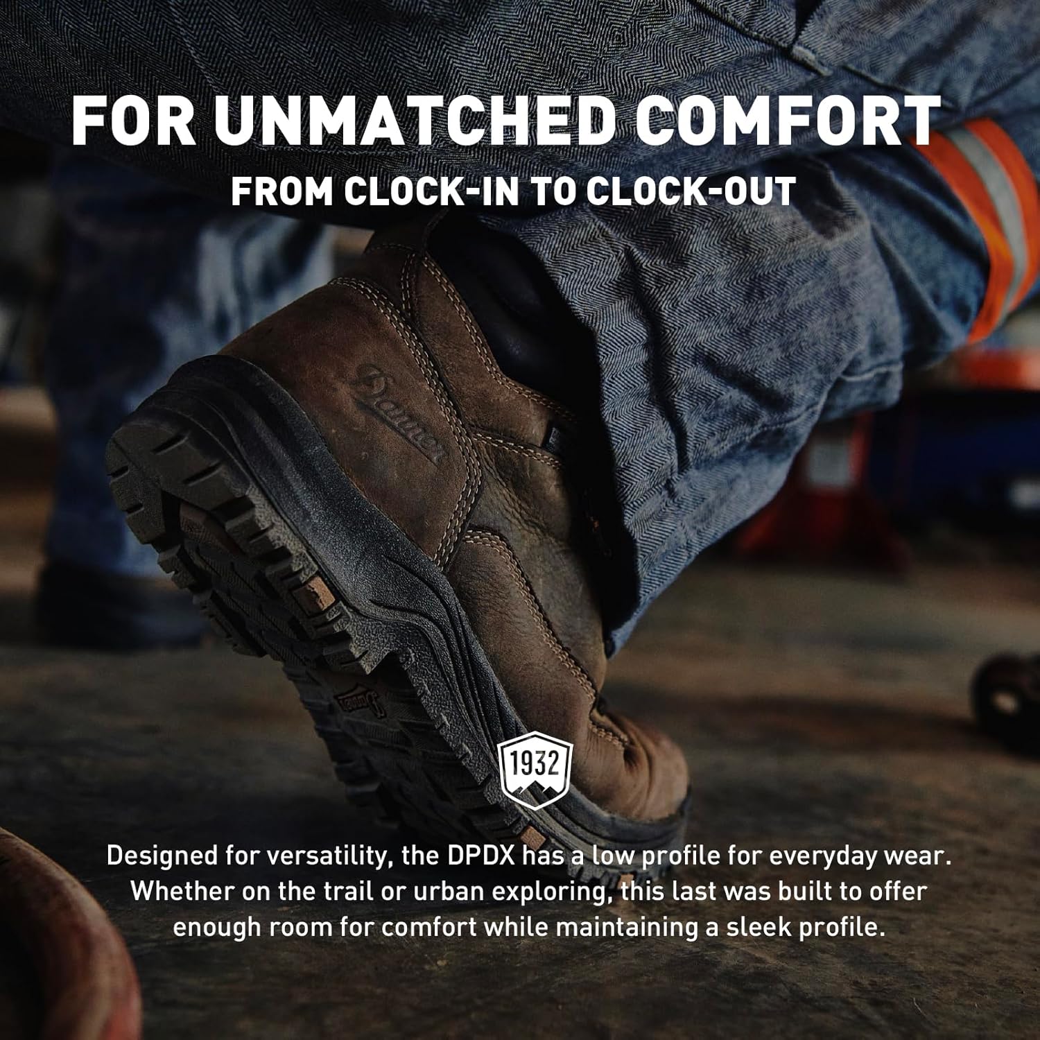 Danner Caliper 6" Waterproof Work Boots for Men - Full-Grain Leather with Breathable Danner Dry Lining, Memory Foam Footbed & Non Slip Heel Outsole - Image 5