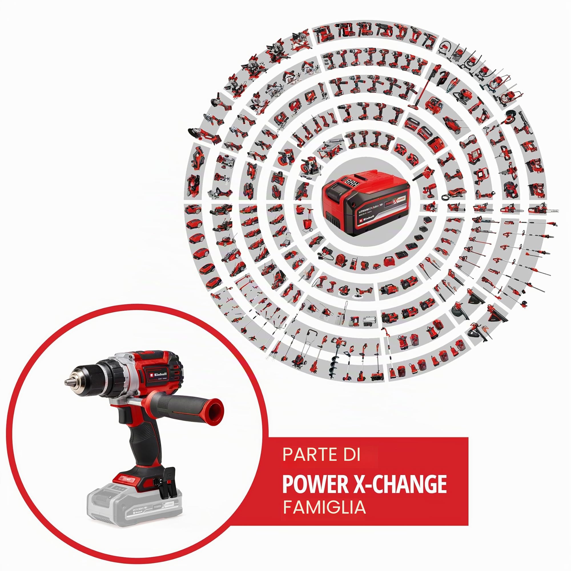 Einhell Professional Trapano avvitatore a batteria TE-CD 18/60 Li BL-Solo Power X-Change (ioni di litio, 18 V, motore senza spazzole, 2 velocità, senza batterie e caricabatteria)