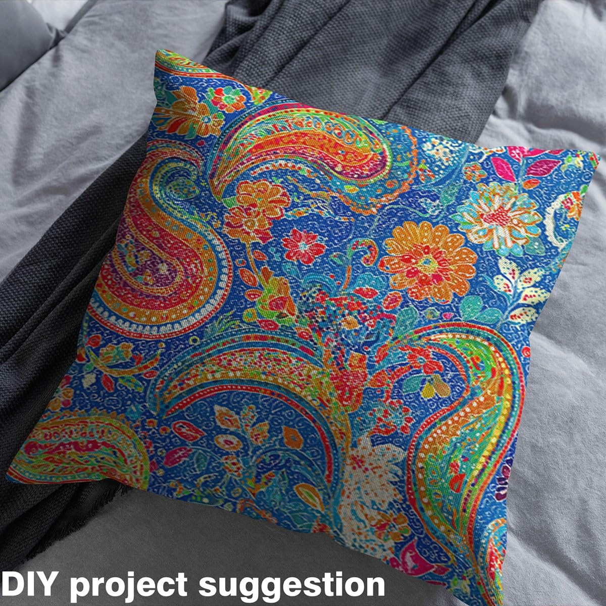 Amazon.com: Boho Flannel Fabric by The Yard: Paisley Floral