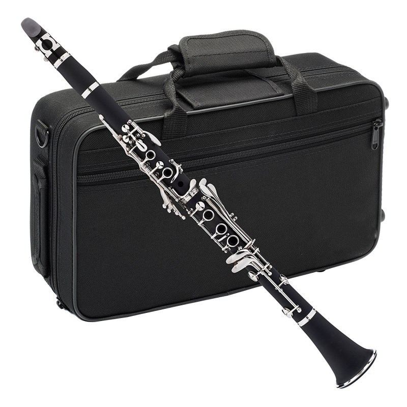 Amazon | クラリネット Clarinet B♭調 ニッケルメッキ 17 キー ABS