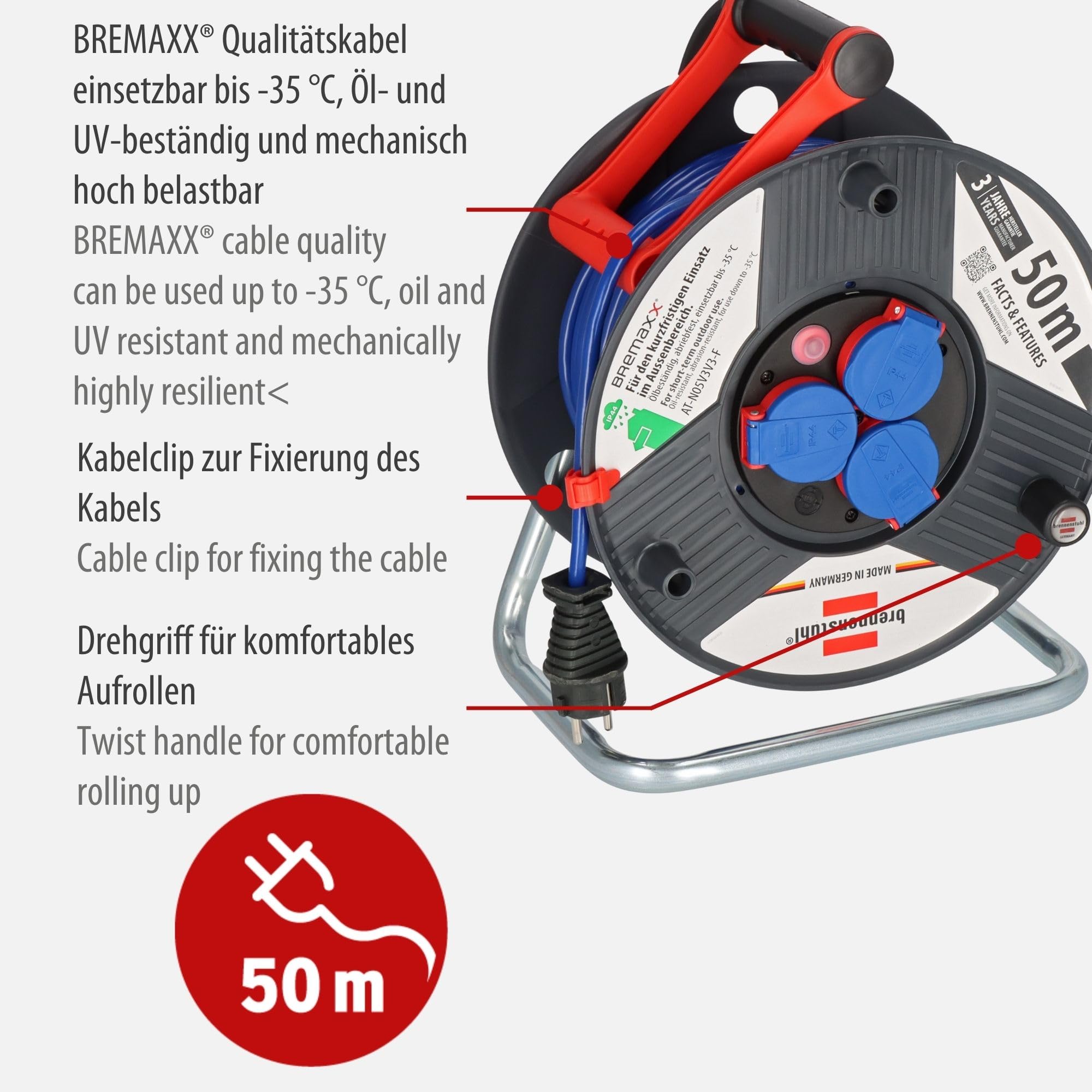 Brennenstuhl 1209830 - Alargador de cables