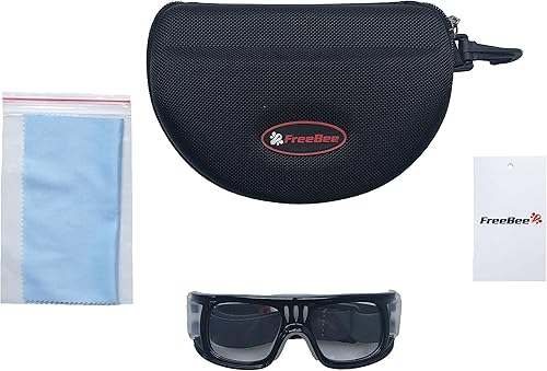 Miniatura 6 de Freebee Gafas deportivas de seguridad protectoras para adultos, baloncesto, fútbol, color negro