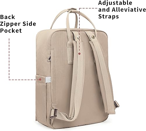 Miniatura 5 de KALIDI Mochila casual para mujer, mochila clásica para laptop de 15 pulgadas, mochila de campamento para viajes al aire libre, mochila escolar