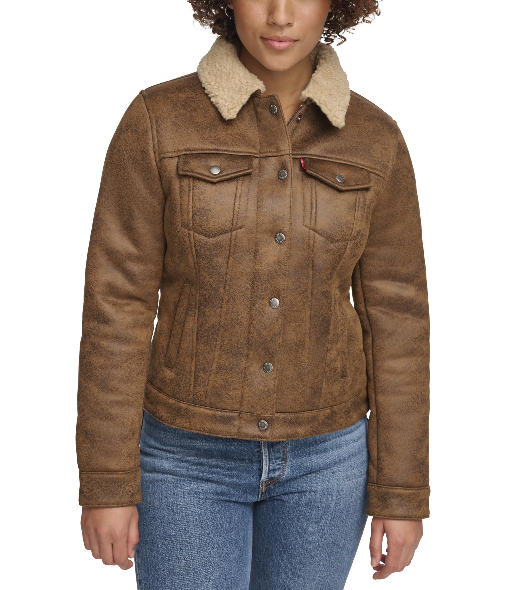 

                                                    Levi's Women's Classic Sherpa Lined Trucker Jacket