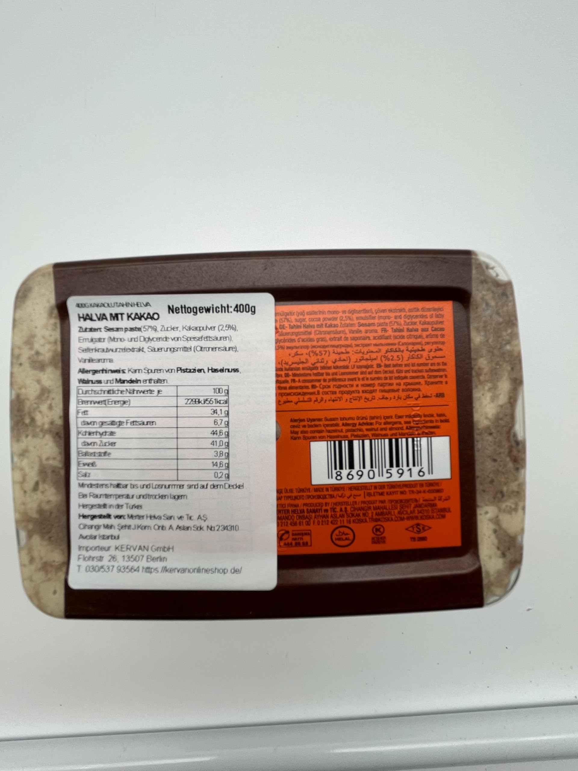 Koska-Halva, Helva, mit Kakao, Vanille, Pistazien (3er Pack)