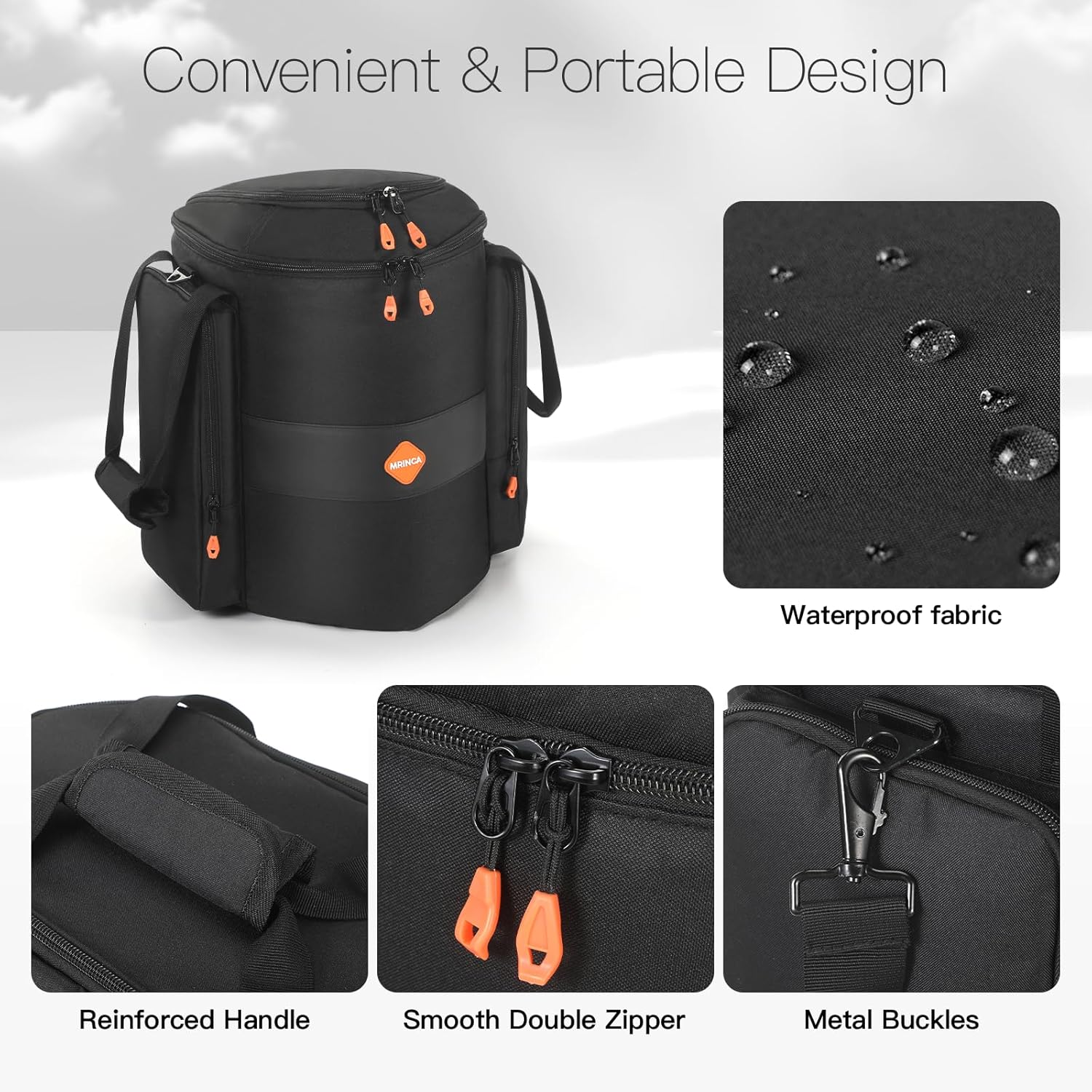 Carrying Case Compatible with Bose S1 Pro/S1 Pro+, Protective Cover Bag with Shoulder Strap, Durable Design for PA System Speaker, Microphones, Charger & Accessories - Image 6