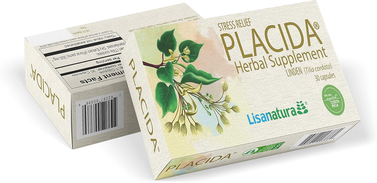 Lisanatura PLACIDA Herbal Supplement Calm Sleep Capsules