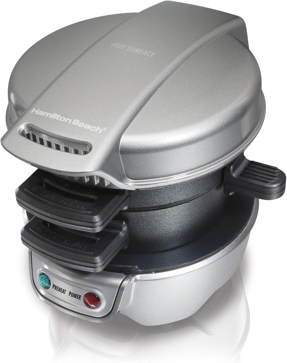 Hamilton Beach Breakfast Sandwich Maker Black, Silver Buy Online at
