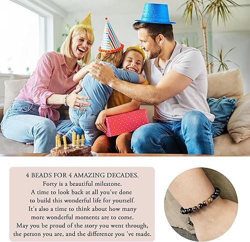 Miniatura 48 de Sereney Christmas Gifts for Him Son Boys Bonus Dad Father Men Boyfriend Grandson Friend as Triple Protection ID Bracelets Birthday Gifts for 9 10 11