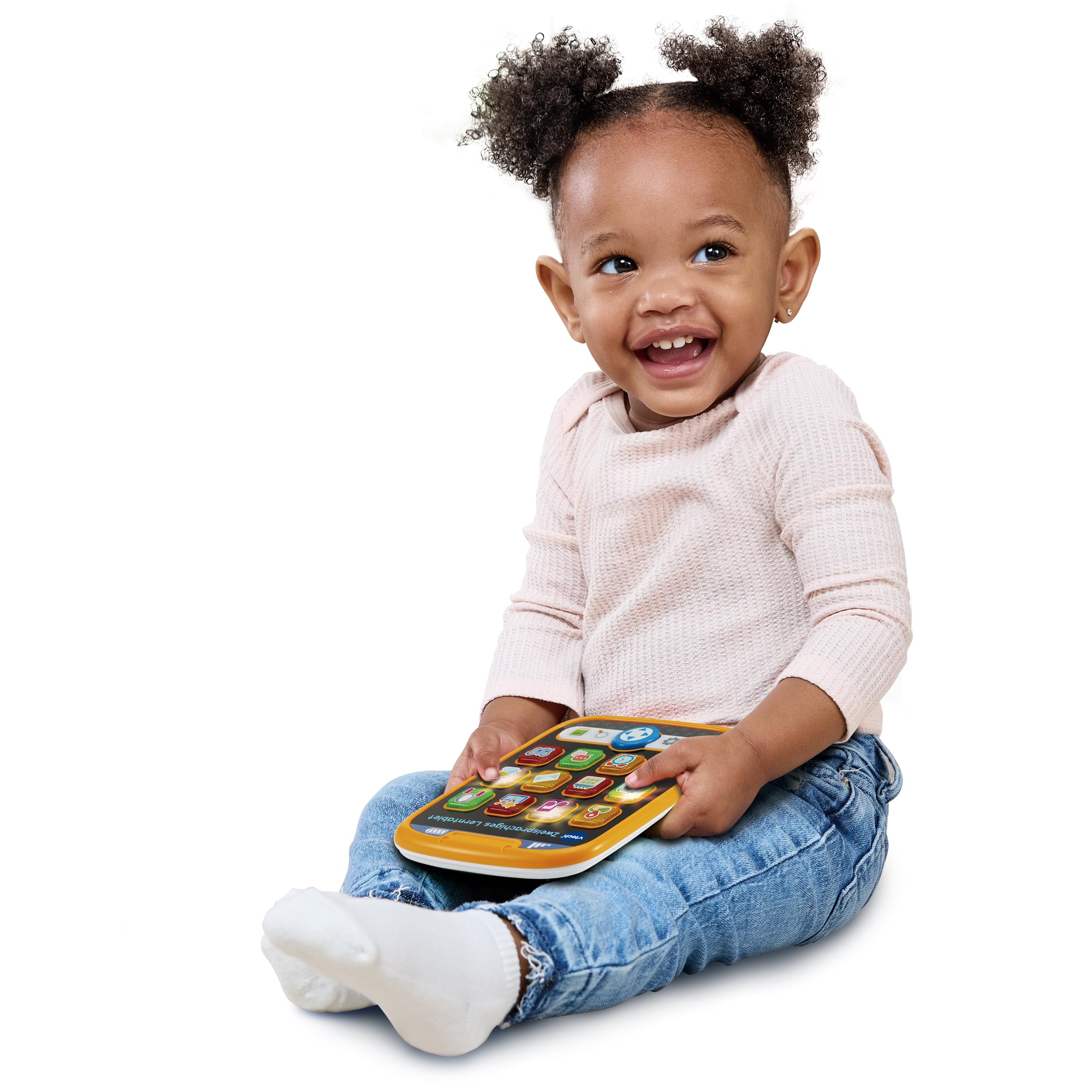 VTech Tablet educativo bilingue Baby – giocoso prime parole in tedesco e inglese – con 12 tasti luminosi, modalità di gioco interattive e musica – per bambini dai 9 ai 36 mesi