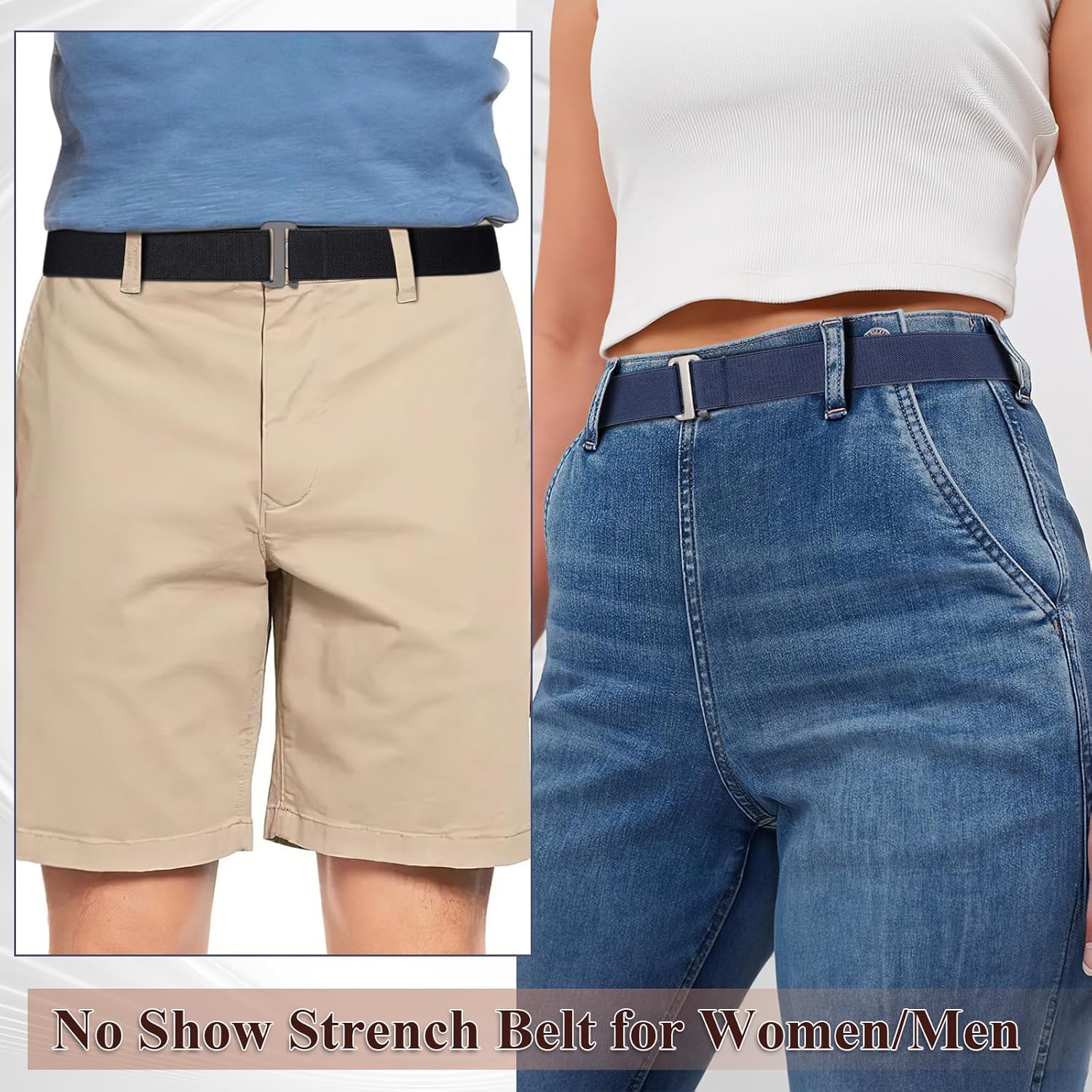 SANSTHS Crop Top Tuck Band for Women Adjustable Tucky Waist Belt Tucking Shirts Sweater Tops Stretch Belts - Image 6