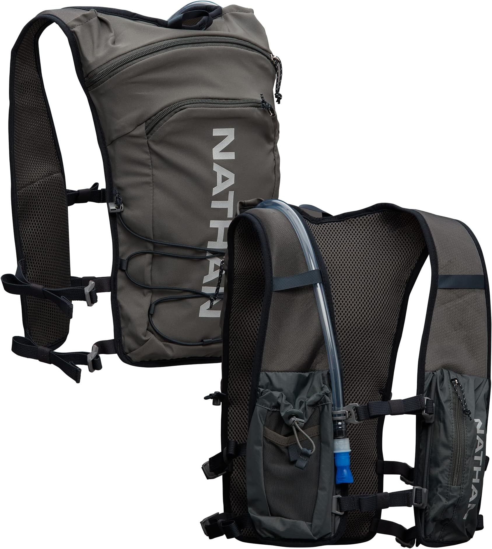 Nathan, QuickStart 2.0, Charcoal/Reflective Silver, 6L, OSFM
