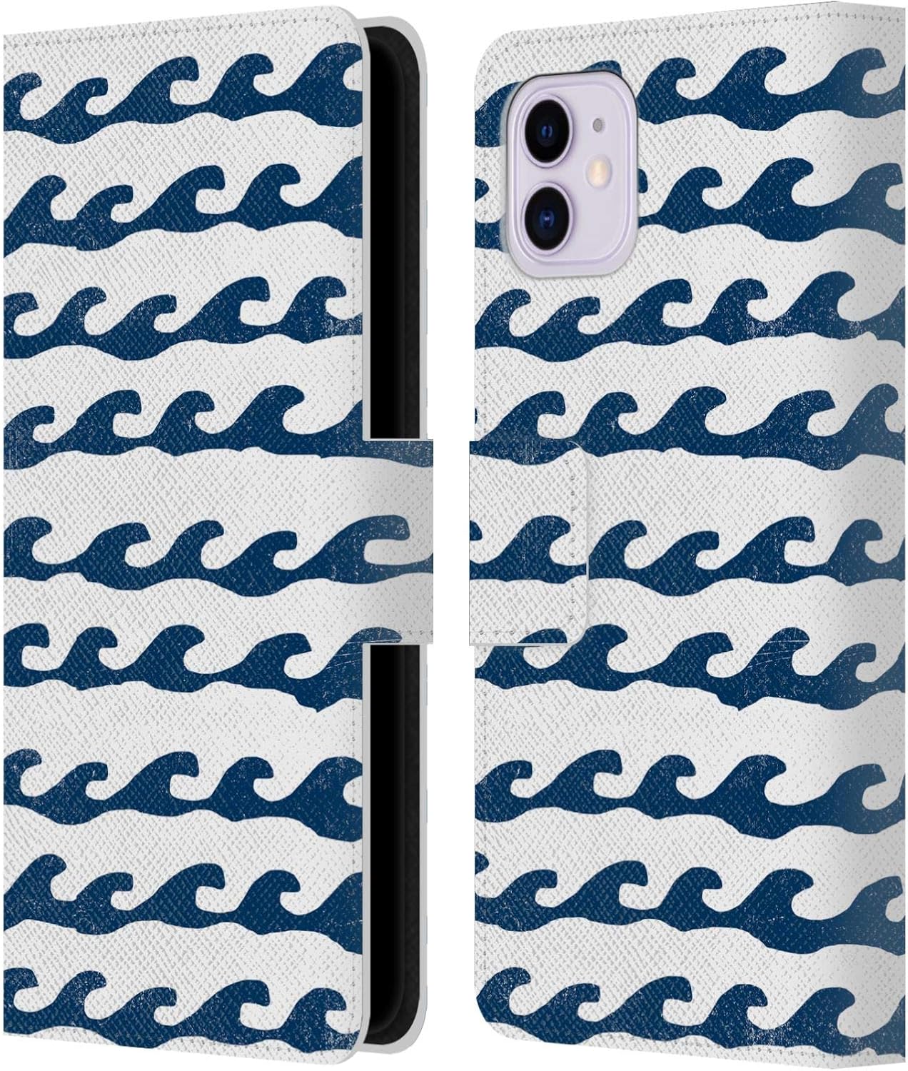 Head Case Designs Officially Licensed Andrea Lauren Design Whales Sea Animals Leather Wallet Case Compatible with Apple iPhone 11