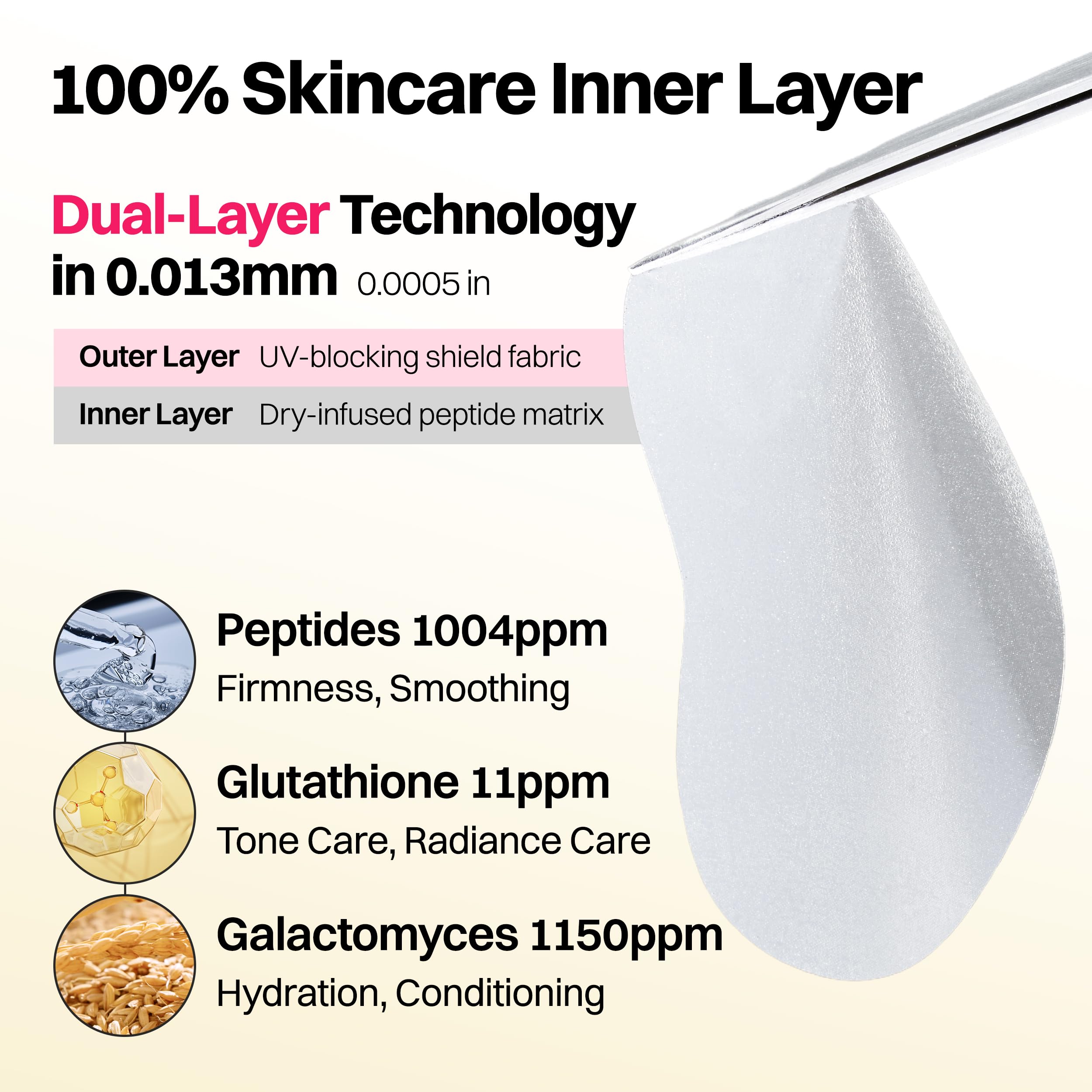 FRANZ Invisible UV Sun Patches for Face, UPF 50+ Golf (Large, 10 Pairs)