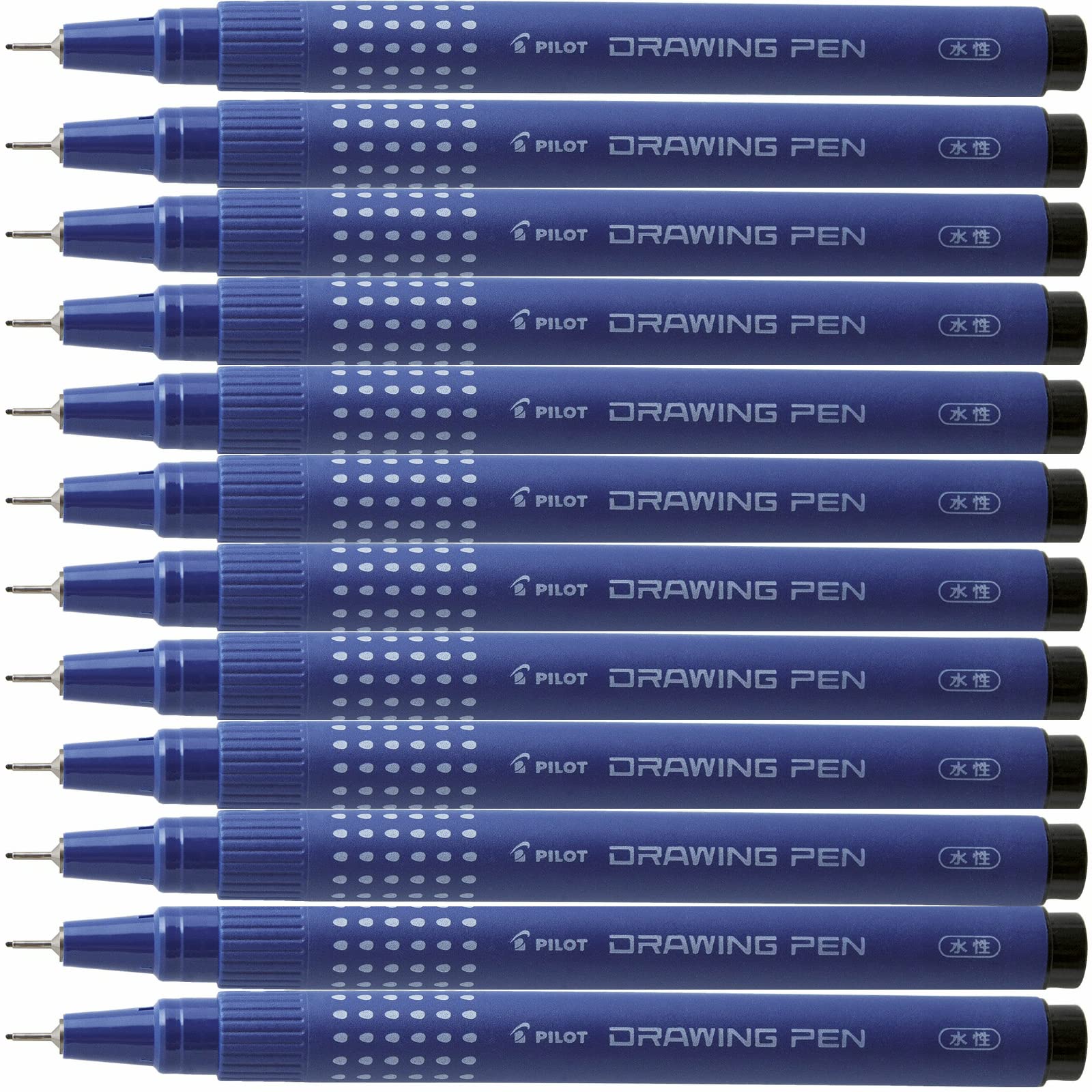Pilot Drawing Pen Black Ink (02) Fine 0.6mm Tip - Box of 12