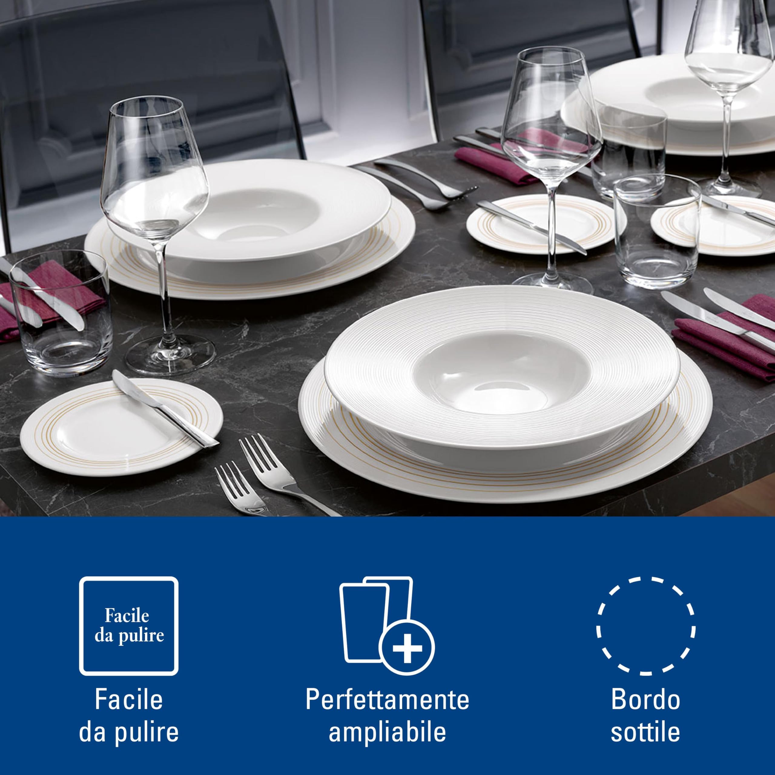 Villeroy & Boch - La Divina Bicchiere Da Vino Rosso Set di 4 Trasparente, Lavabile in Lavastoviglie, Bicchieri Design, Bicchieri Di Vino Grande, Cristallo