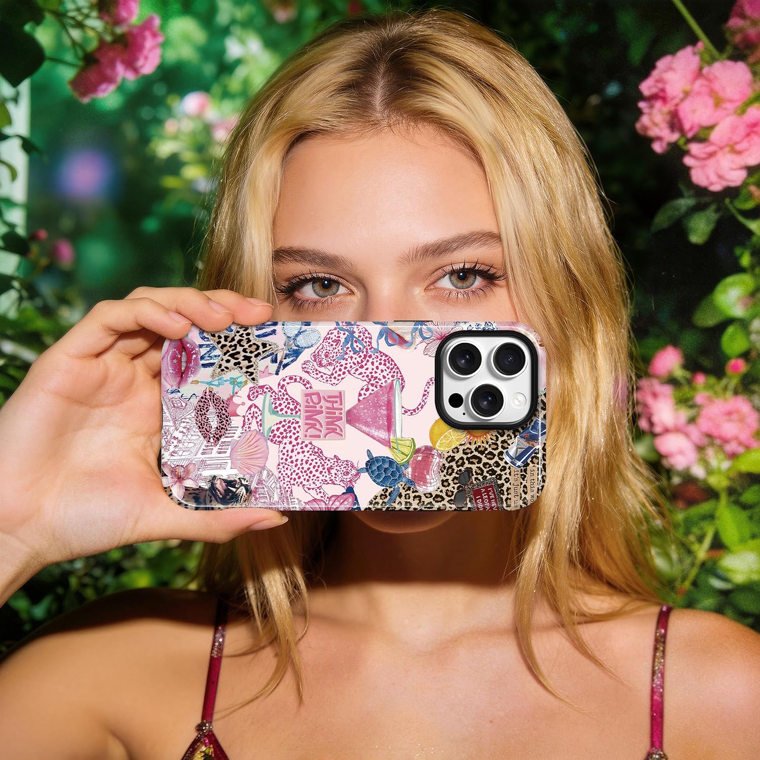 for iPhone 17 Case Compatible with MagSafe Pink Leopard Preppy image 5
