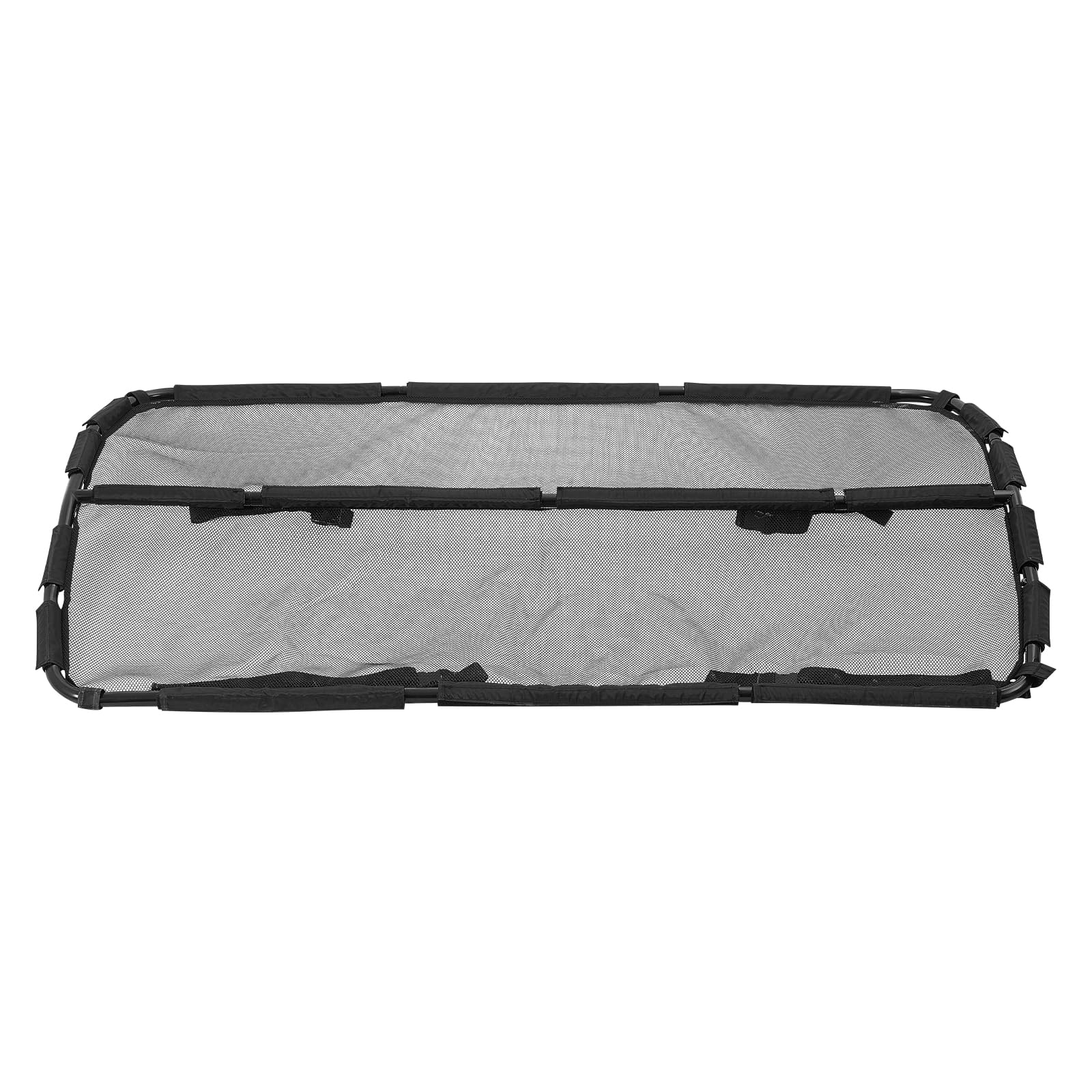 VEVOR Barrera para Perros para el Coche, para Instalación en Asientos Delanteros, con Malla Red Transparente, Universal para Sedanes, Camionetas y SUV de Tamaño Completo, Negro, 1415 x 810 x 75 mm