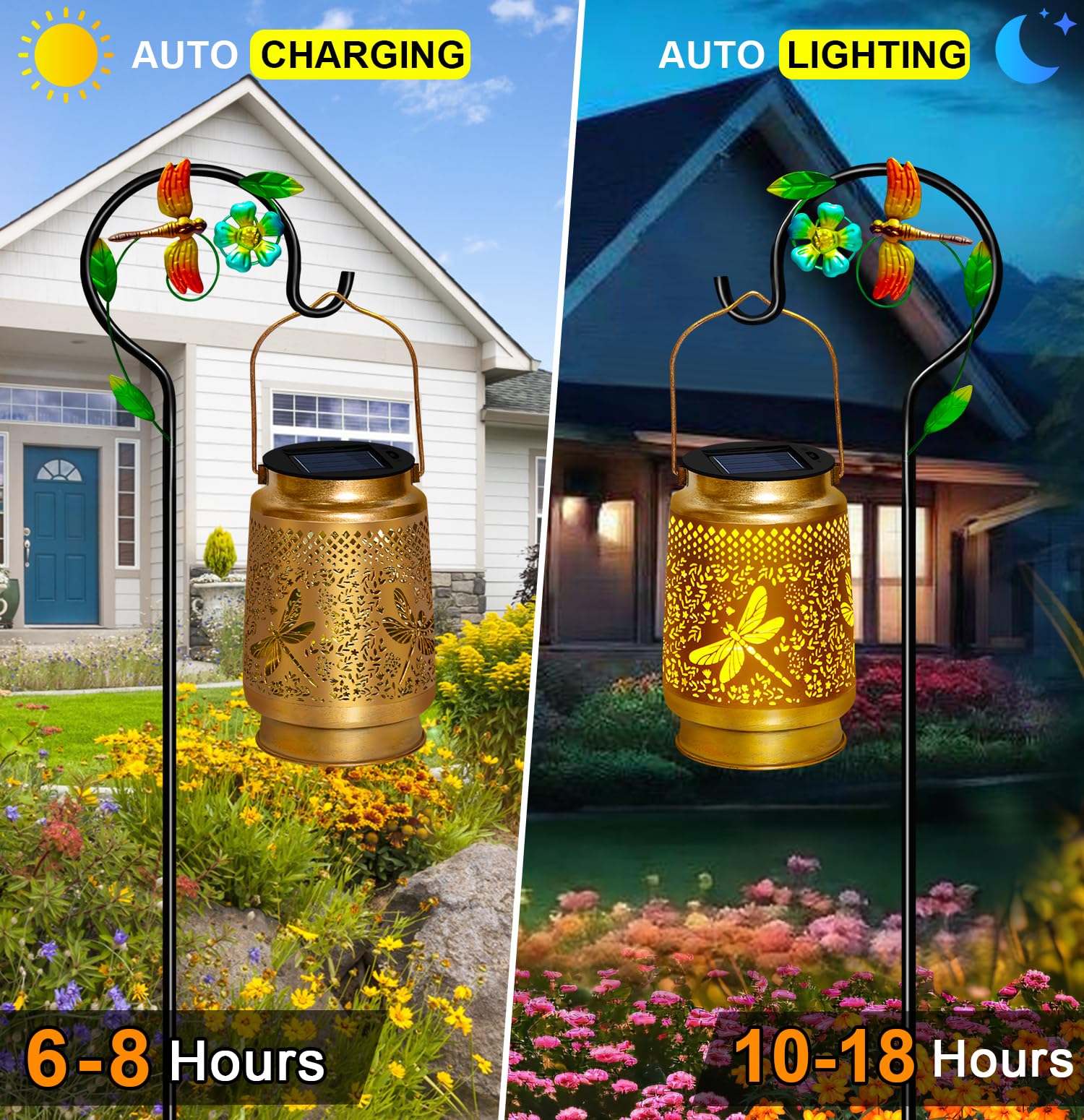 Amazon.com: Dragonfly Solar Lanterns Outdoor Waterproof with