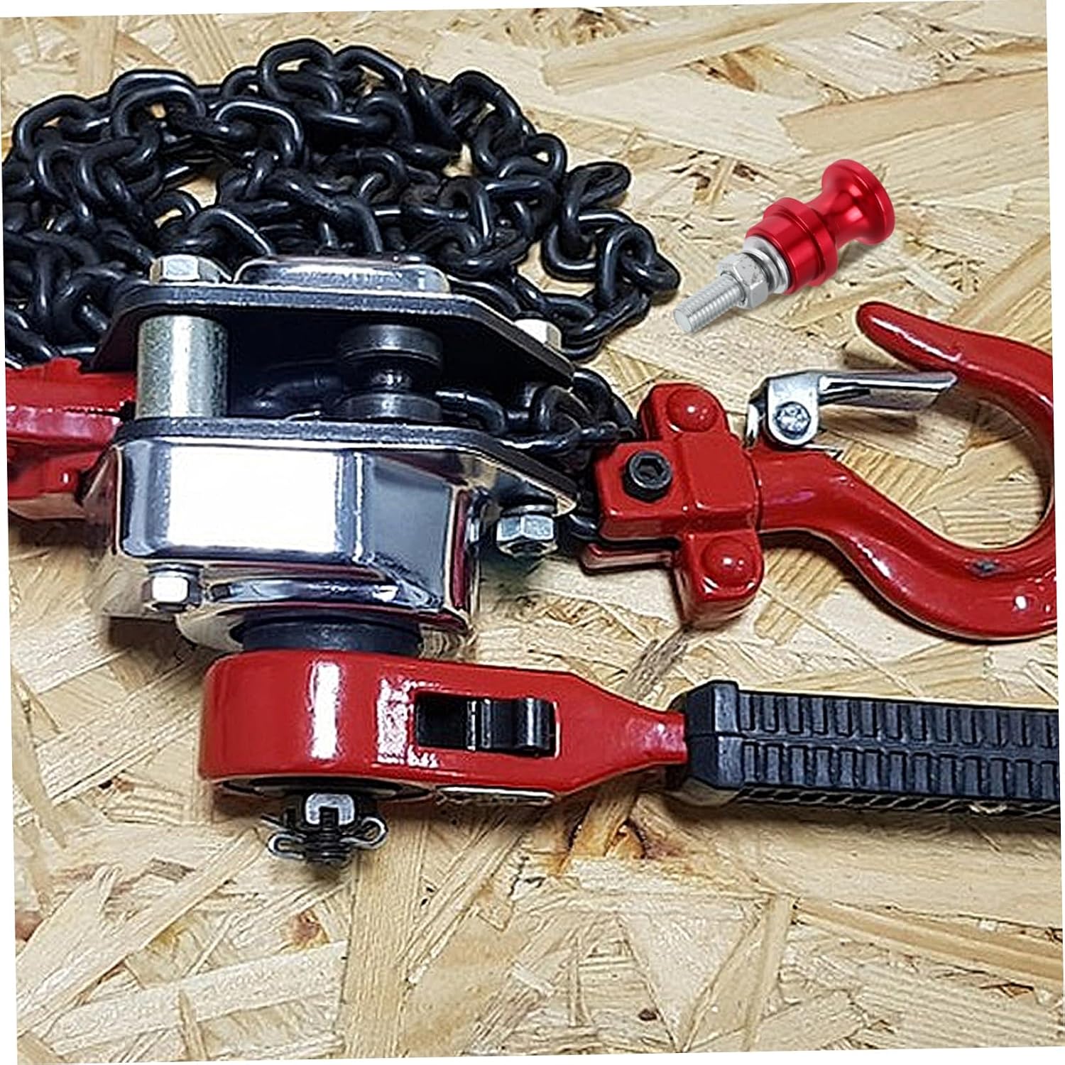 Heavy Duty Steel Winch Hook Holder Bolt Attachment Secure Clevis Half-Linked Hooks for Off-Road Recovery and Towing