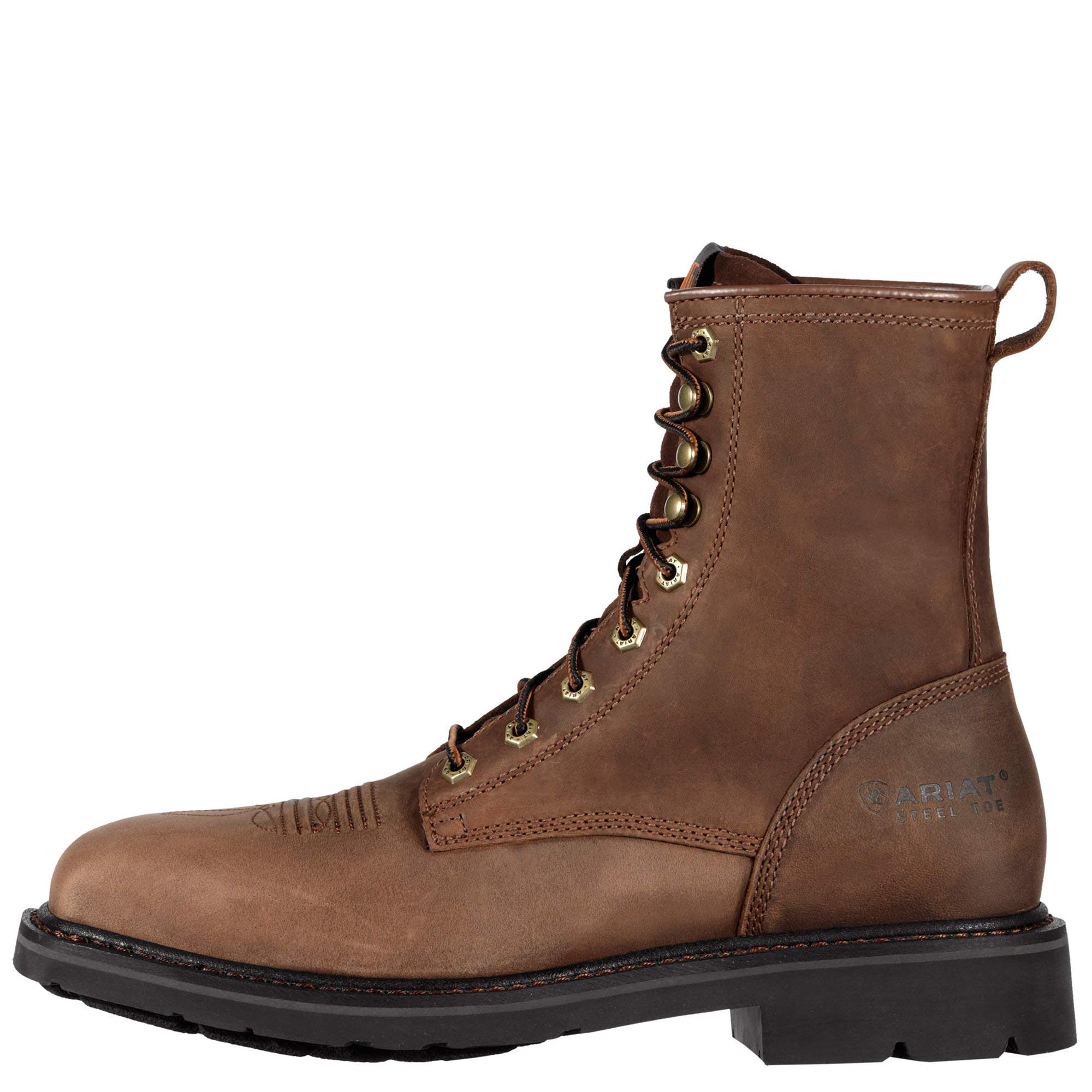 ARIAT Men's Cascade 8" Wide Square Toe Steel Toe Work Boot