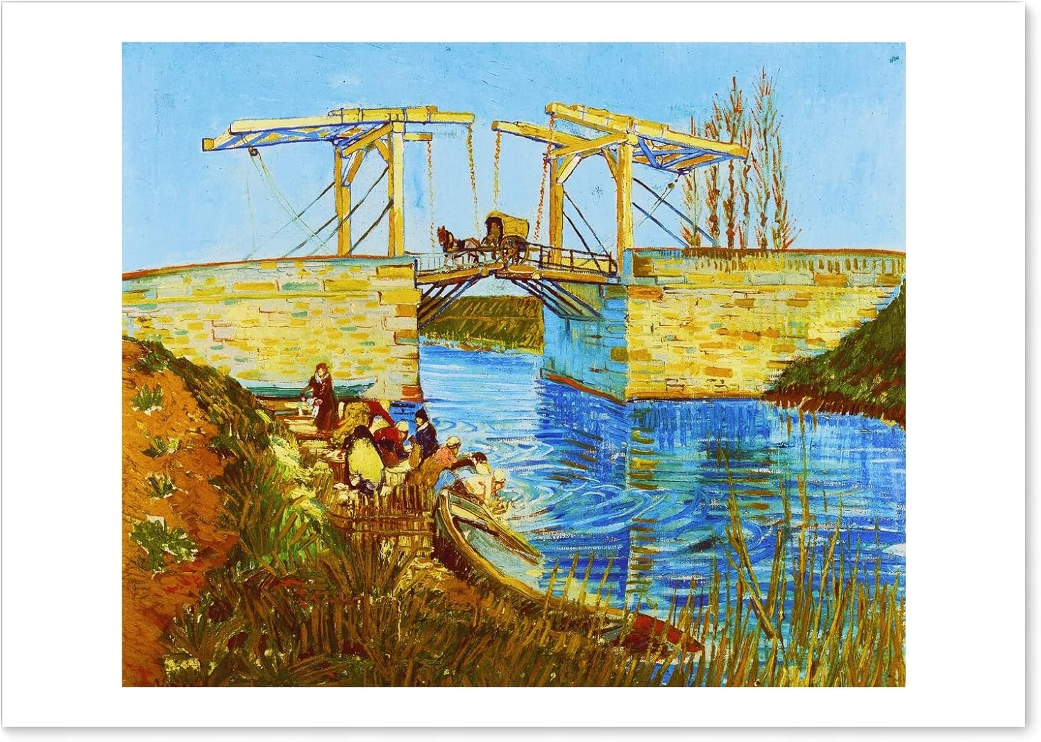 ゴッホ 絵画 ポスター アルルの跳ね橋 A3サイズ 日本製 インテリア 壁紙用 壁紙 アートポスター