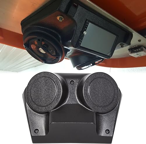 HECASA Cubierta de radio estéreo universal para consola superior compatible con carrito de golf UTV Polaris RZR 800, 570, RZR-4, XP1K Arctic Cat,