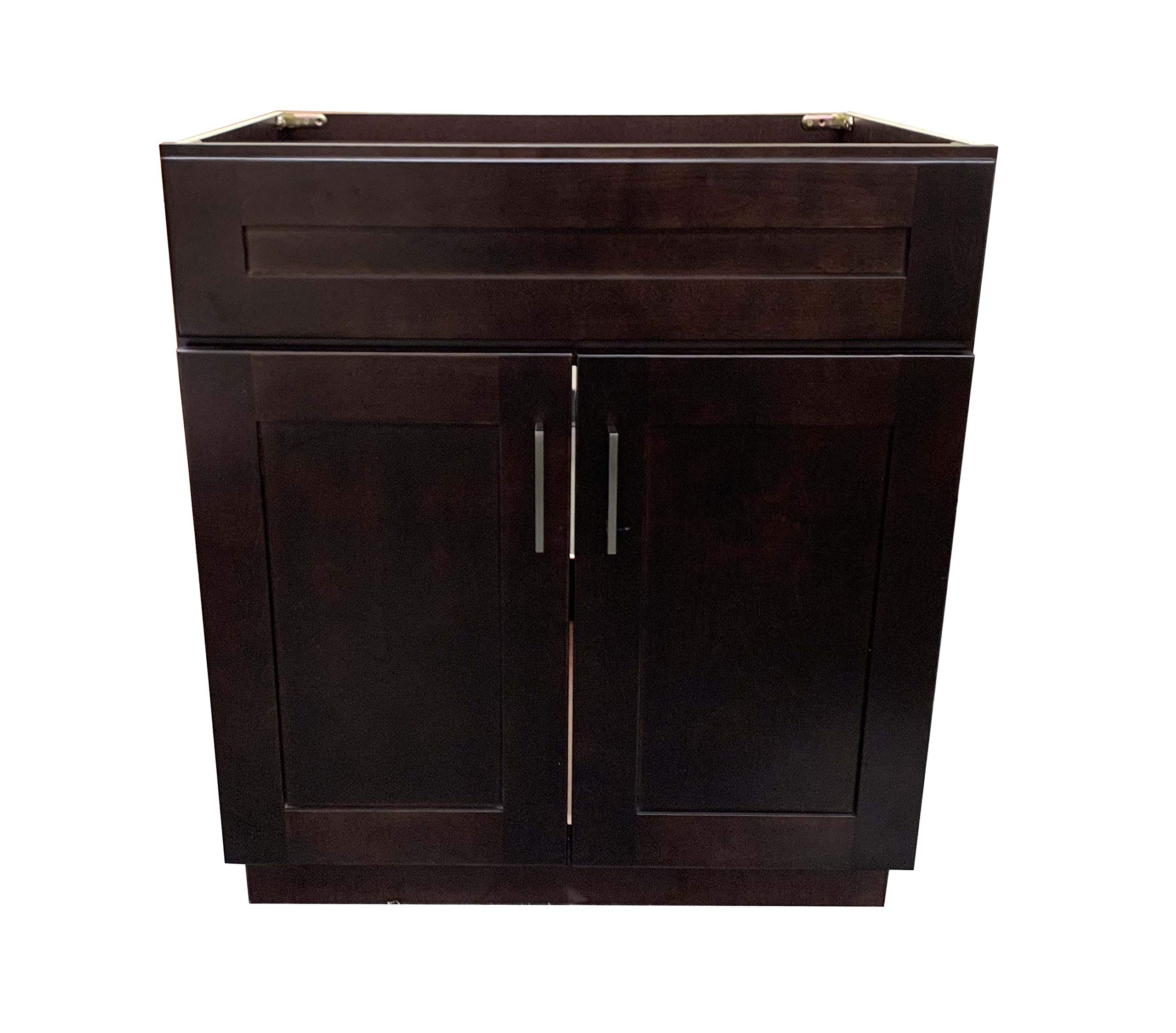 Green Leaf espresso shaker 36 inch single sink vanity base cabinet