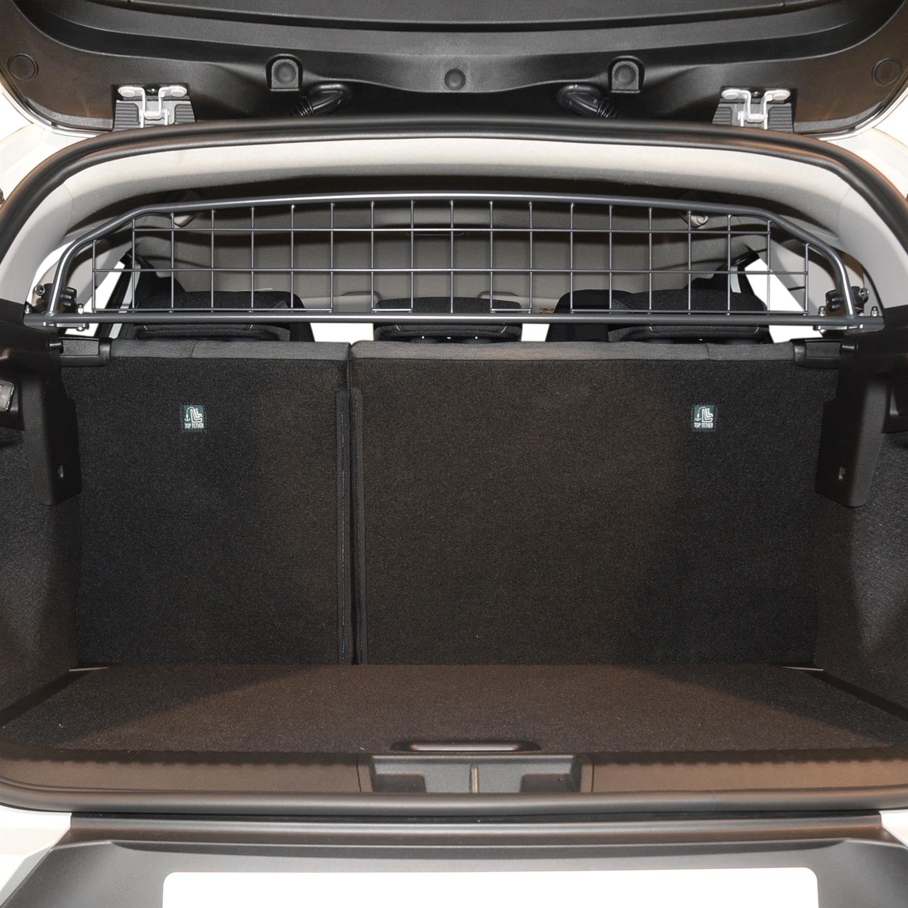 Travall Dog Guard for Renault Captur (2019-) Tailored Fit Luggage Barrier Load Seperator Heavy Duty Powder Coated Steel Pet Barrier Mesh Cage Car Seat Compatible