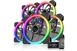 EZDIY-FAB RGB 120mm Dual-Ring Case Fans: Illuminate Your Build in Style