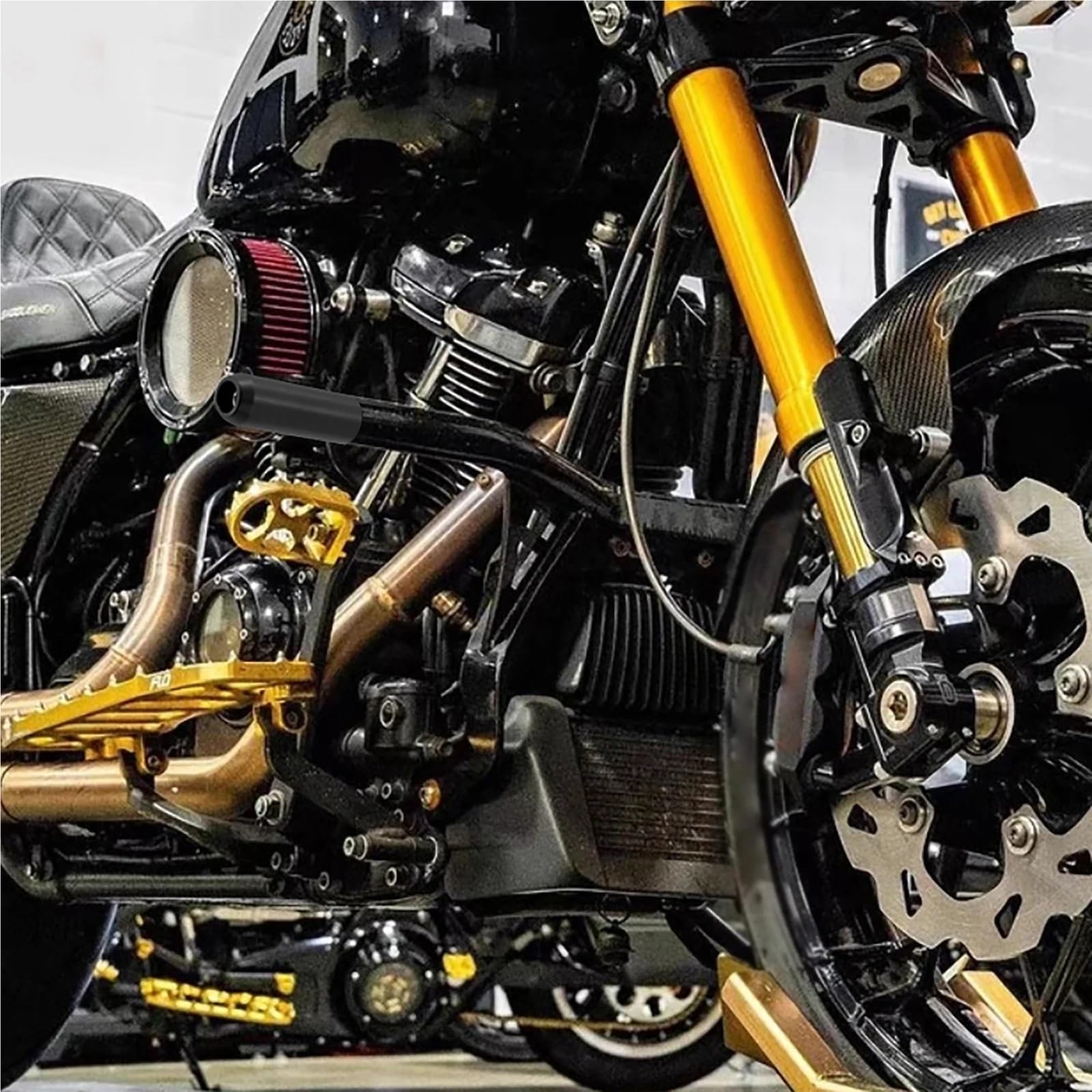 Per Touring Electra Street Glide Road King FLTRX 14-23 Protezione motore autostradale Per motocicletta Para barra di protezione anteriore copertura motore Base del Motore