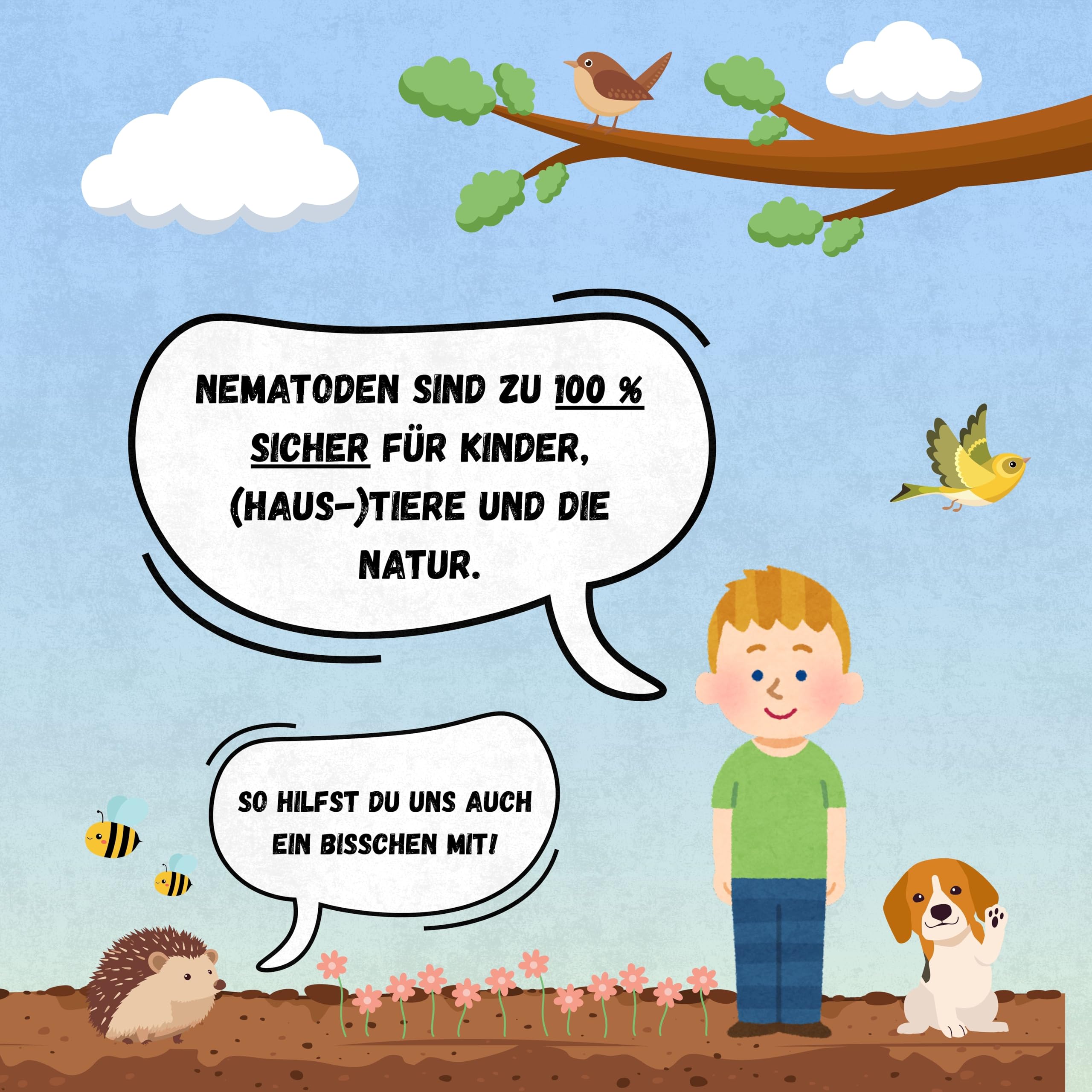 Strijtveen & Wagenaar – SC-Nematoden gegen Zecken & Flöhe – 50.0 Mio. für 100 m² – Biologisch & effektiv – Natürliche Bekämpfung von Parasiten im Boden rund um Haus & Garten
