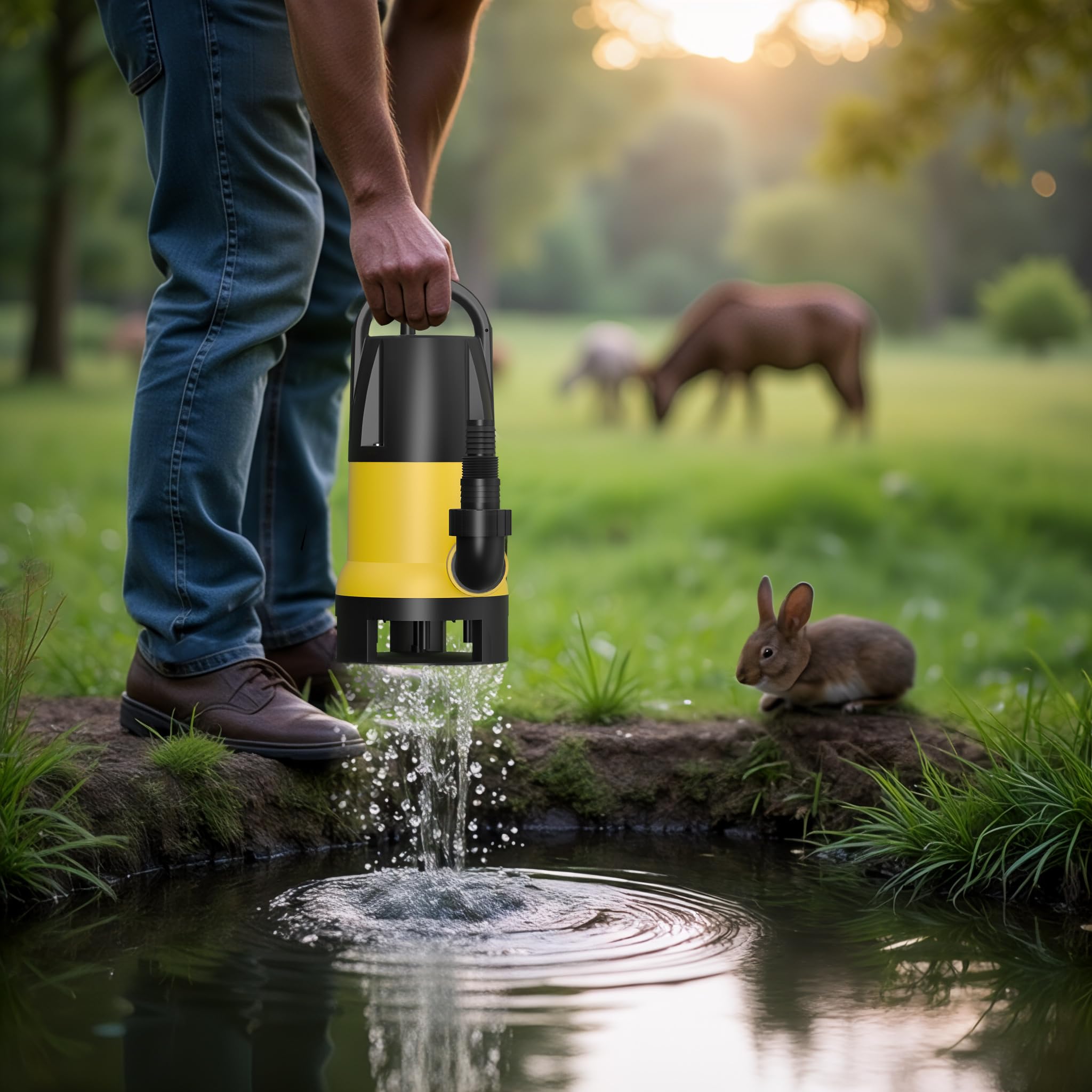 Wiltec Pompa sommersa acque nere 13000 l/h 750 w prevalenza 7,5 m Elettropompa a immersione