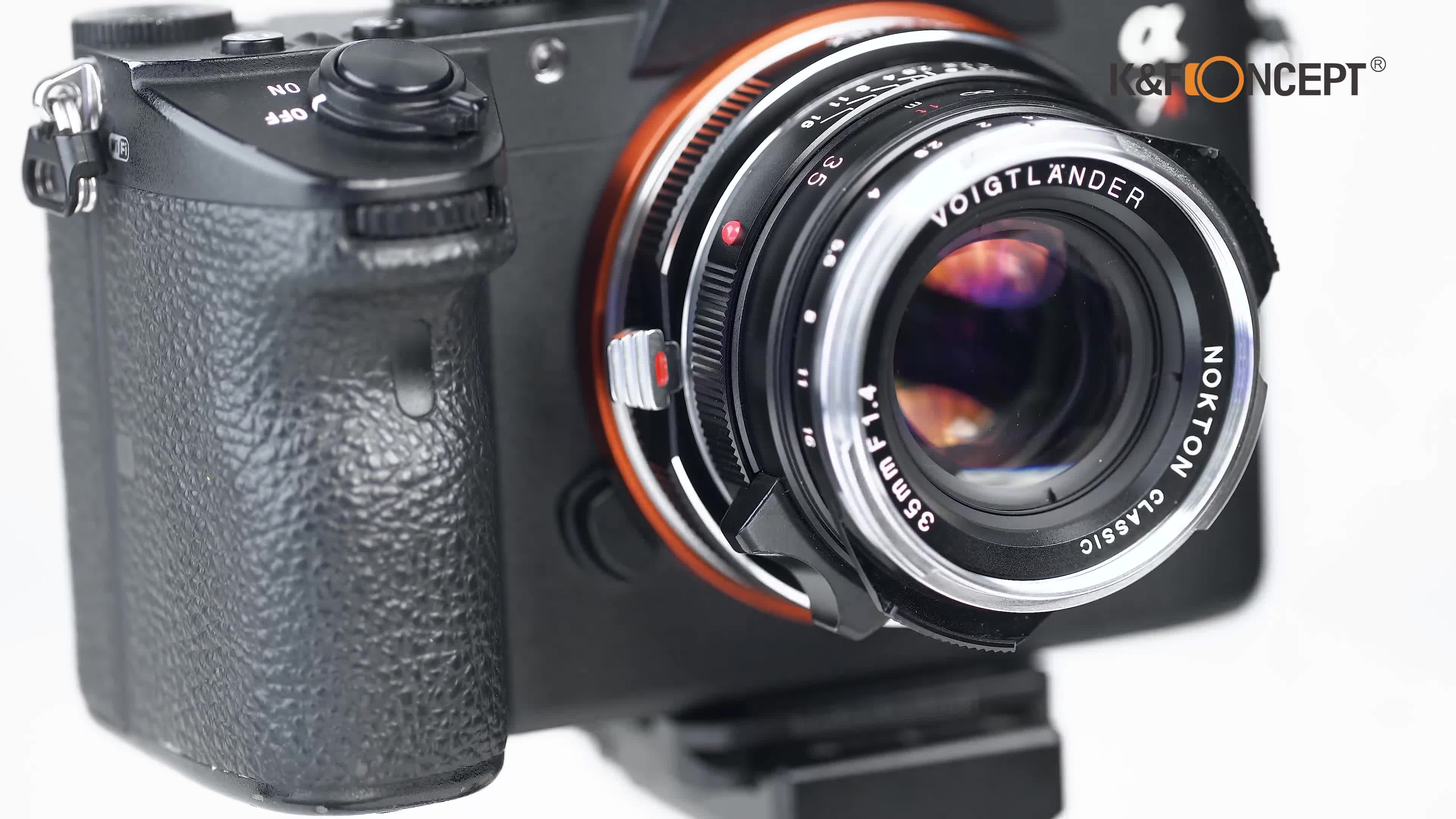 K&F Concept® マウントアダプター Leica Mレンズ- Sony Alpha Nex E