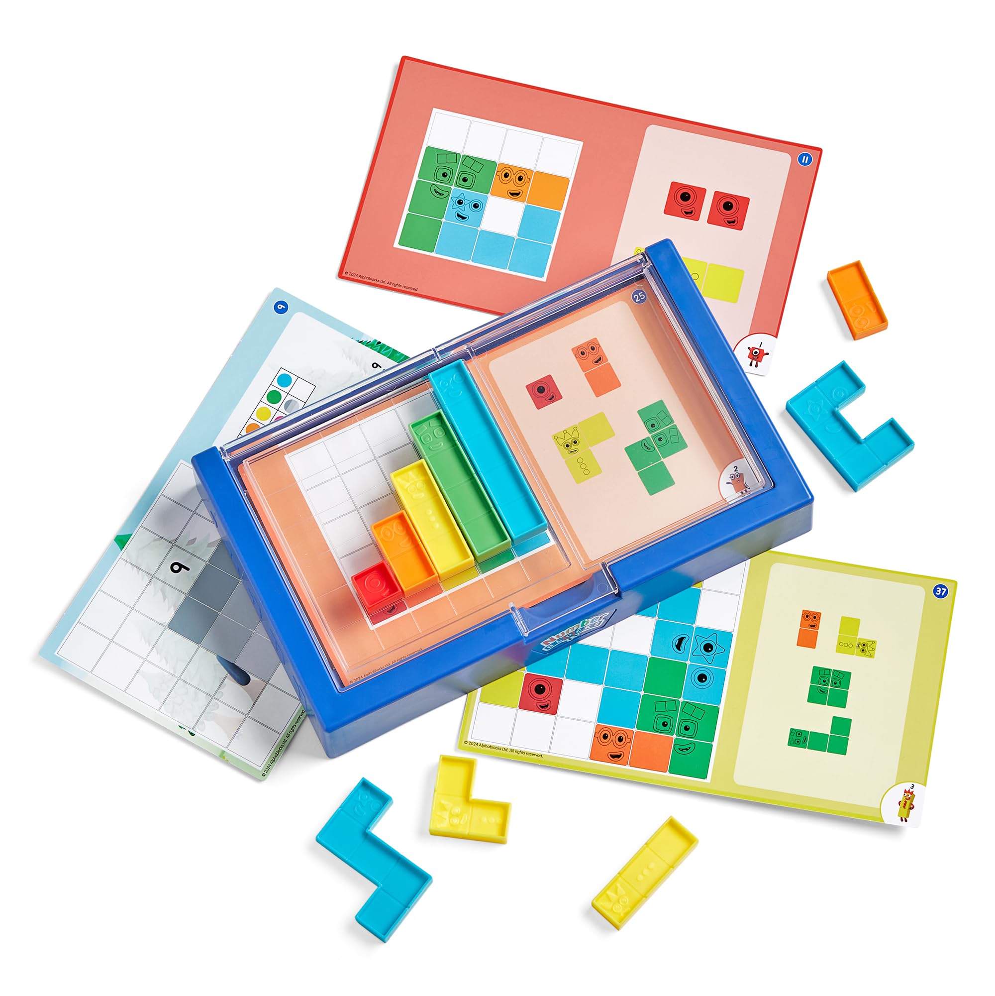 Learning Resources Numberblocks Risolutore di Puzzle, Giocattoli per Bambini di 3 Anni, 50 Puzzle con 4 Livelli di Gioco, Giochi da Viaggio