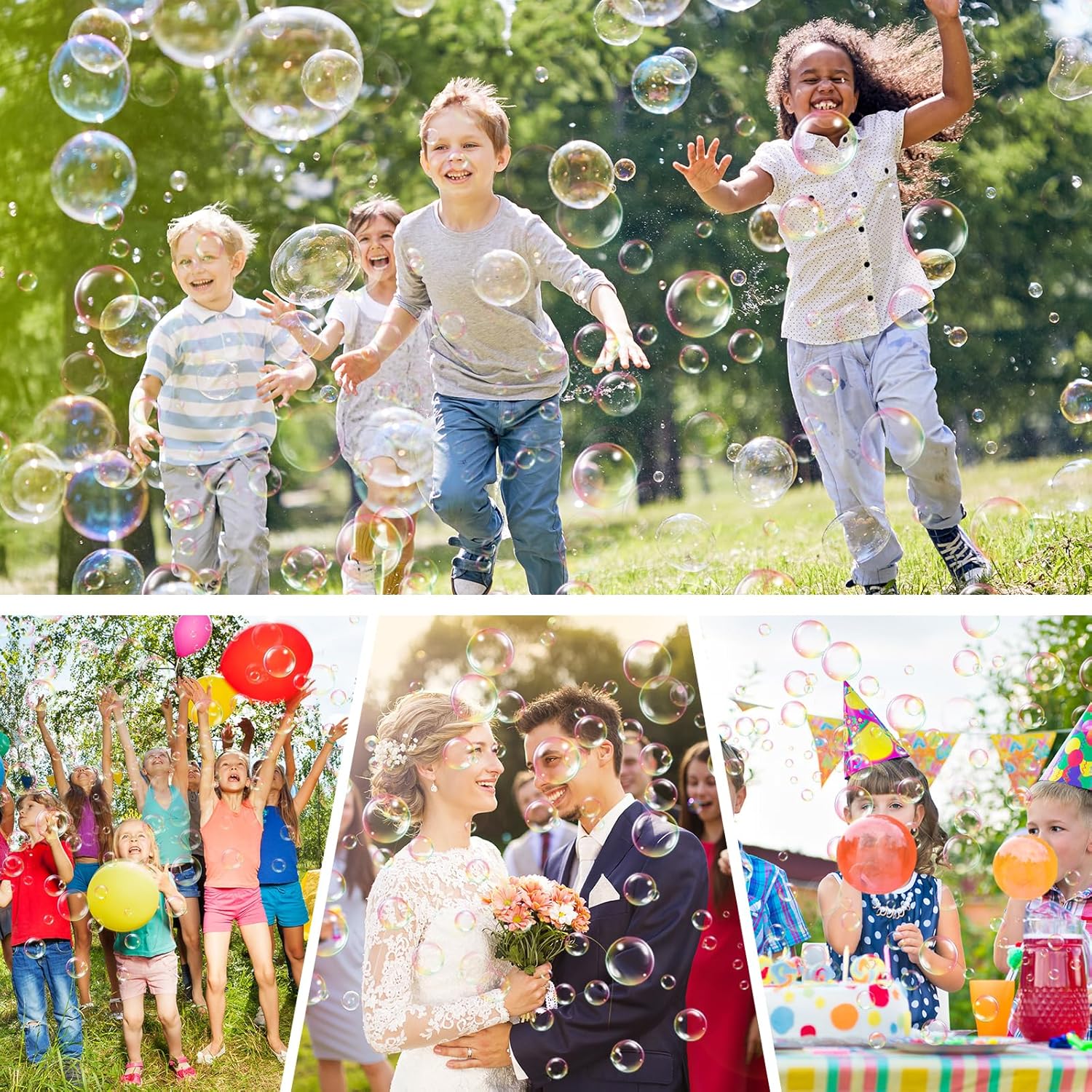 40Pcs Blow Plastic Bubbles Plastic Bubbles Toys Large Bubble Balloons for Schools Party Birthday Gift