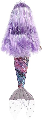 Miniatura 5 de Aurora Enchanting Sea Sparkles Cheekys Muñeca de peluche de corazón - Juego imaginativo - Compañeros mágicos - Púrpura 18 pulgadas