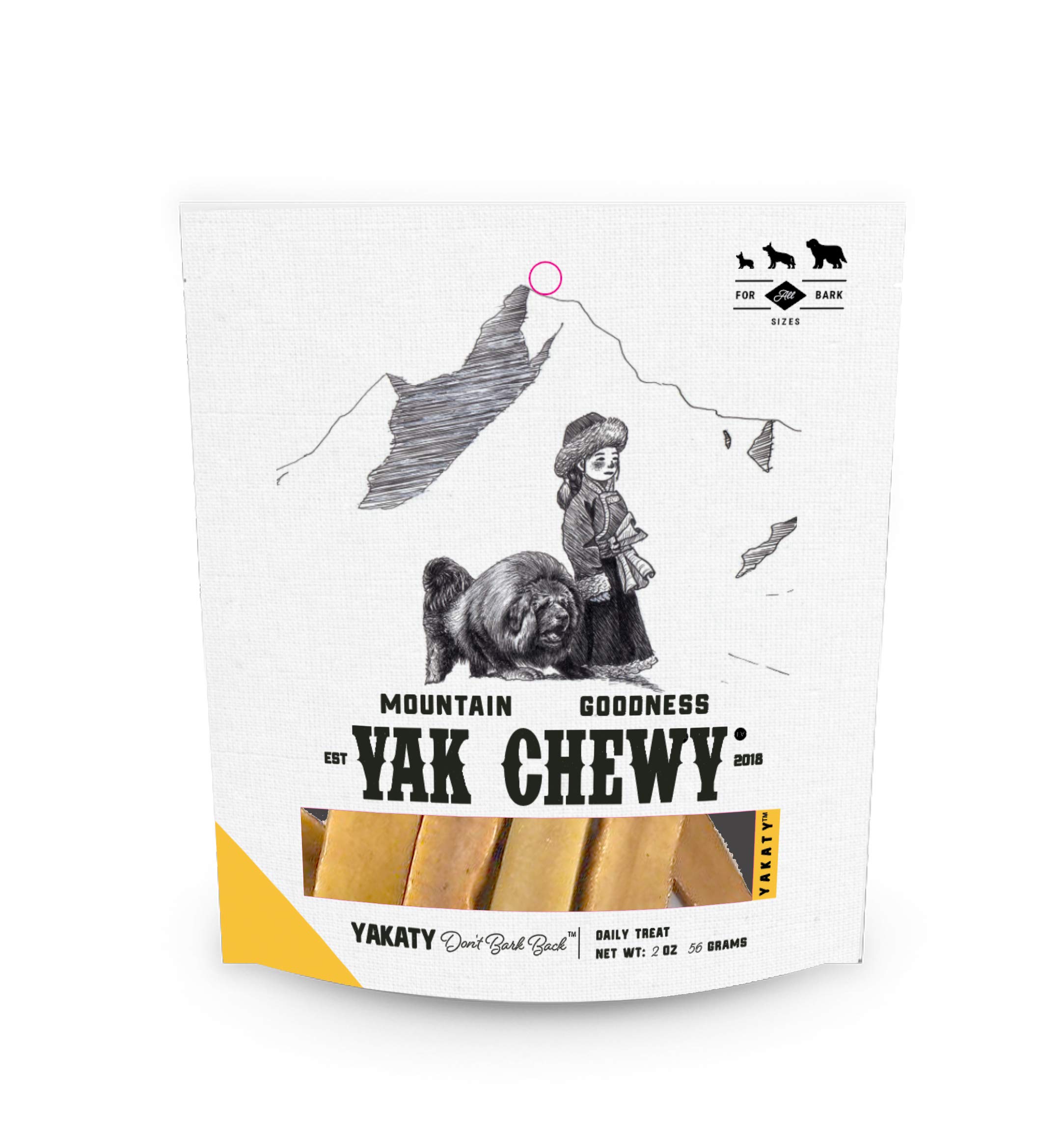 Yakaty Yak Chewy 2oz Travel Size Natural Himalayan Goodness Dog Chew