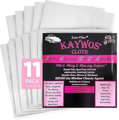 Zezo-Fiber - Paños de limpieza de microfibra altamente absorbentes para automóviles, cocina, vidrio y superficies automotrices, trapos de limpieza