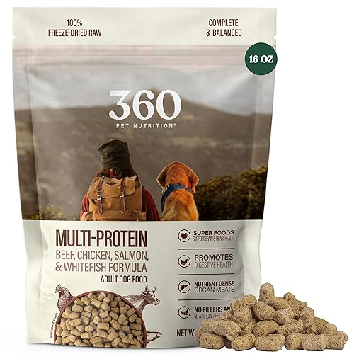 360 Pet Nutrition Freeze-Dried Raw Dog Food – Multi-Protein with