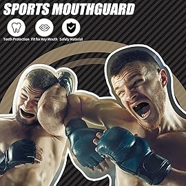 10 Pcs Sport Mouth Guards Gum Teeth Armor Game Guard for Boxing Basketball Football Hockey Karate Basketball Rugby Match (Simple Color)