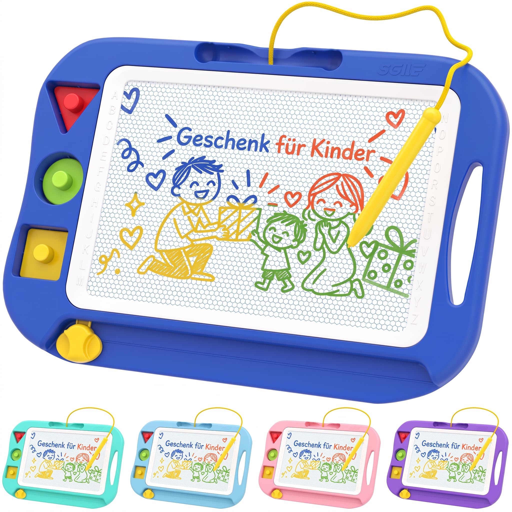 SGILE Magnetische Maltafel, Zaubertafel für Kinder, Groß 32 x 26 cm