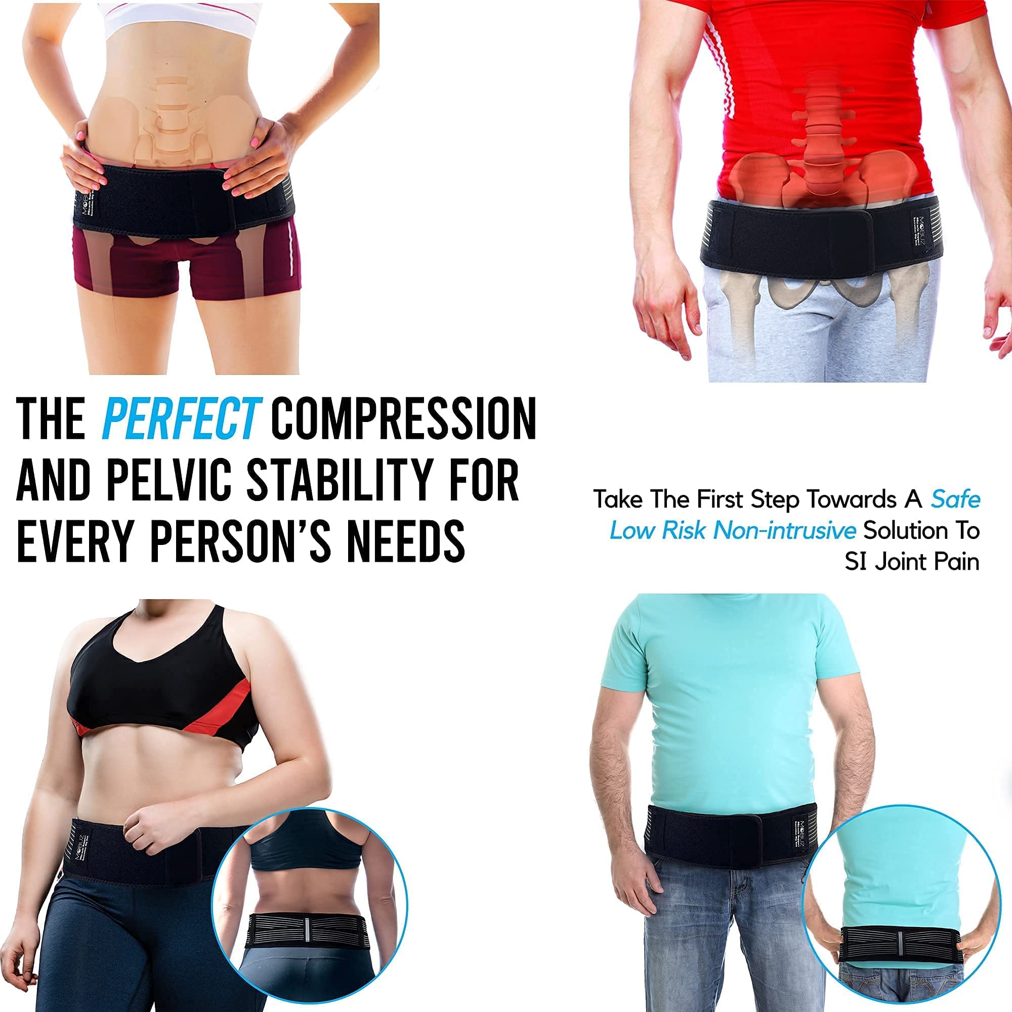 Buy Sacroiliac SI Joint Hip Belt for Women for Rapid Pain Relief for