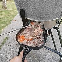 Vista 7 de Bandeja de cenizas para huevo verde grande, herramienta de ceniza, de acero inoxidable, rastrillo de póquer de carbón BGE de gran tamaño Kamado Joe
