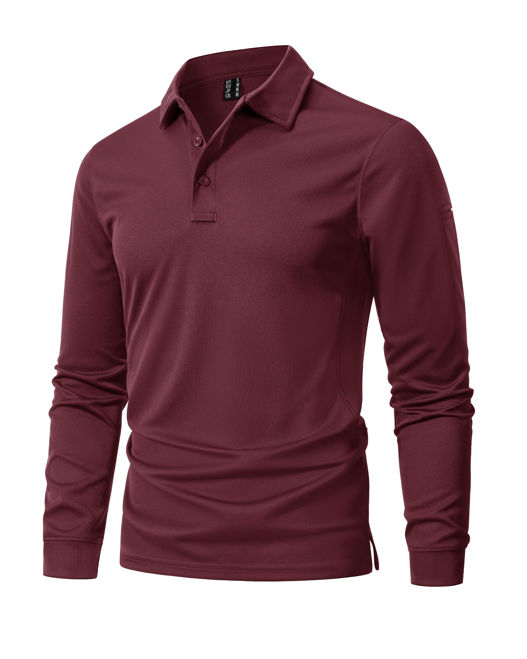 MAGNIVIT Men's Polo Shirts Long Sleeve Tactical Polo