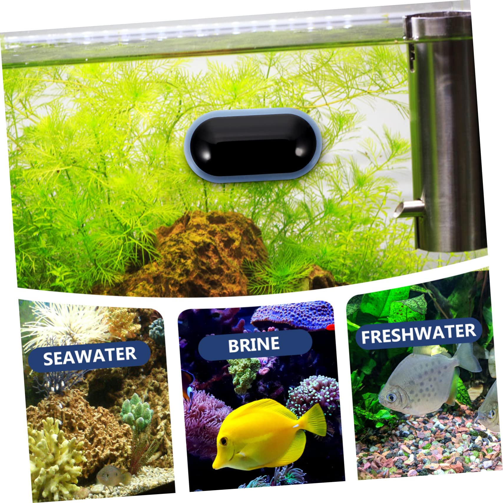 Happyyami 5 Piezas termómetro de acuario pequeños digitales herramienta de medida de temperatura termómetro acuario termometro acuario termómetro digital monitor de temperatura del tanque