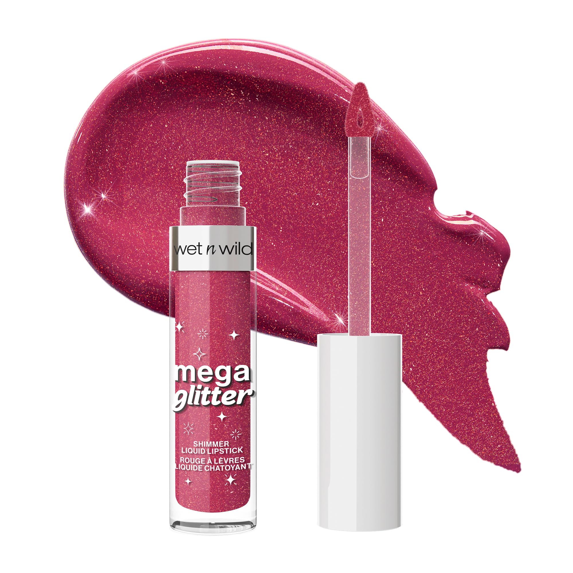 Wet N Wild Mega Glitter Liquid Matt Lipstick With Glitter Shade Pink Future 2.8 Ml