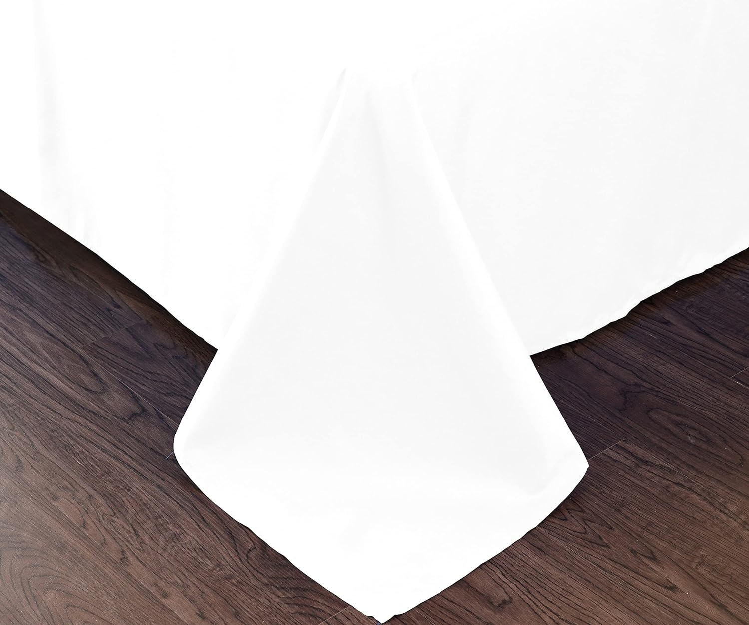 Premium Bed Flat Sheet - Breathable and Soft - Top Sheet Only - Easy Care & Easy Clean (White, Twin) : Home & Kitchen